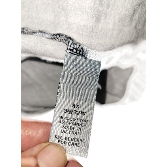 Catherines Plus Size 4X Black & White Striped Tunic Top comfort outdoor beach - Picture 9 of 9